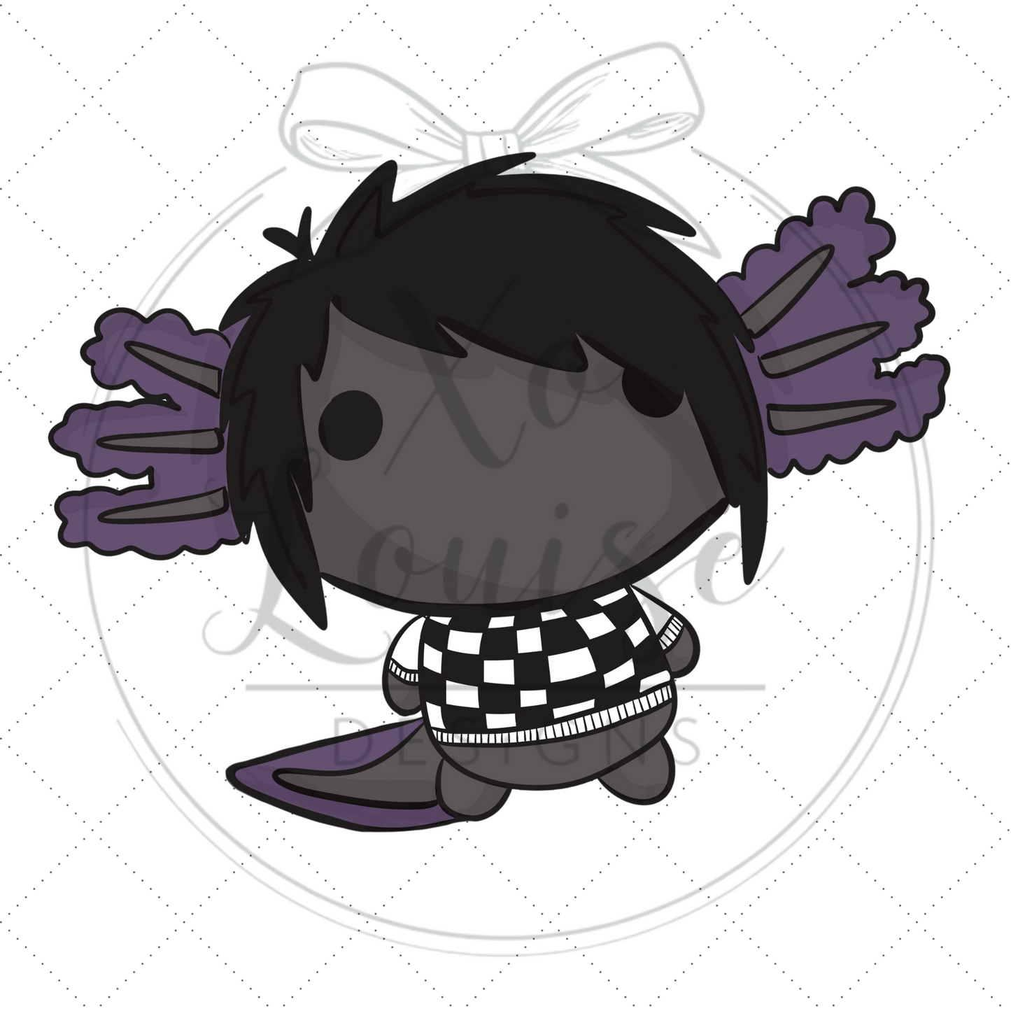 Emolotl - Emo Axolotl Vinyl Sticker