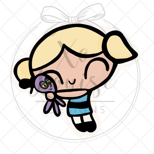 Bubbles - Powerpuff Girls Series Vinyl Sticker